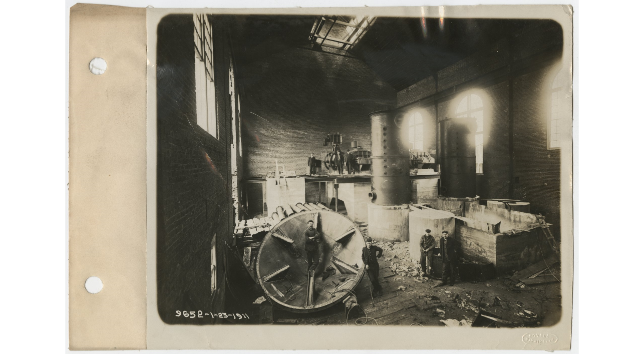 Inside a Woodward Iron Company furnace