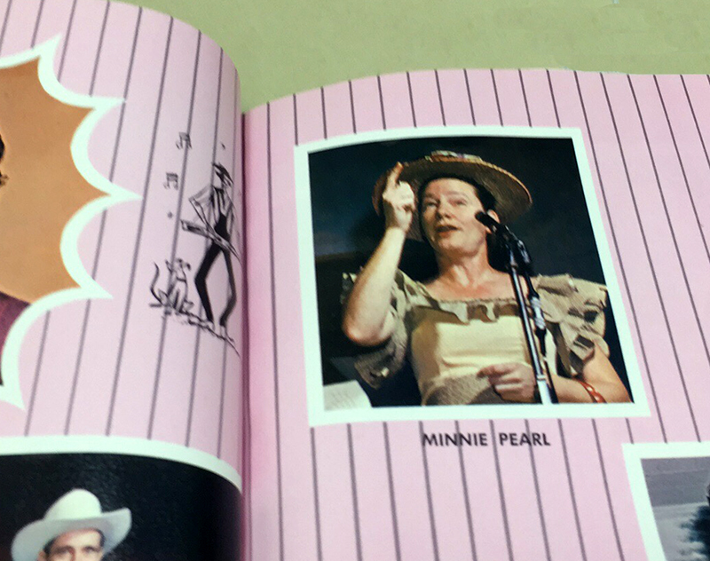 Image from book about the Grand Ole Opry, Minnie Pearl