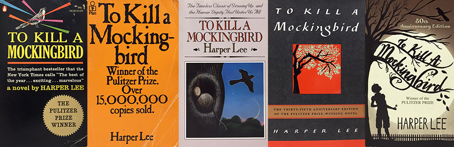 Covers from (left to right) 1962, 1974, 1982, 1995, 2010
