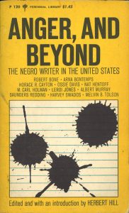 Front cover of Anger and Beyond, an anthology edited by Herbert Hill