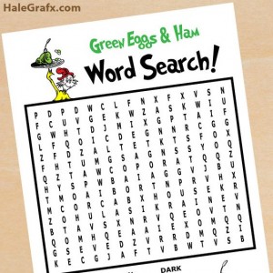 word search dr. seuss