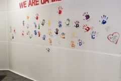 Libraries employee handprints
