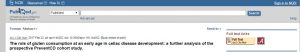 Screenshot of PubMed article abstract