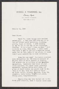 Typed letter